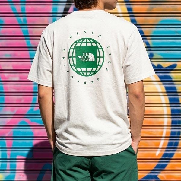 ネコポス発送！ 2026春夏新作 ノースフェイス 半袖Tシャツ メンズ 吸汗速乾 綿100％ 生地厚 THE NORTH FACE ジオ スクエア ロゴ ティー NT32633の画像