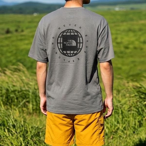ネコポス発送！ 2026春夏新作 ノースフェイス 半袖Tシャツ メンズ 吸汗速乾 綿100％ 生地厚 THE NORTH FACE ジオ スクエア ロゴ ティー NT32633の画像