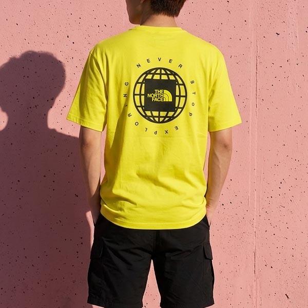 ネコポス発送！ 2026春夏新作 ノースフェイス 半袖Tシャツ メンズ 吸汗速乾 綿100％ 生地厚 THE NORTH FACE ジオ スクエア ロゴ ティー NT32633の画像