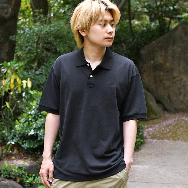 SALE!!【韓国限定】ノースフェイス＊ポロシャツ＊ L ＊ブラック THE NORTH FACE（ザ ノースフェイス） ノースフェイス ポロシャツ M'S