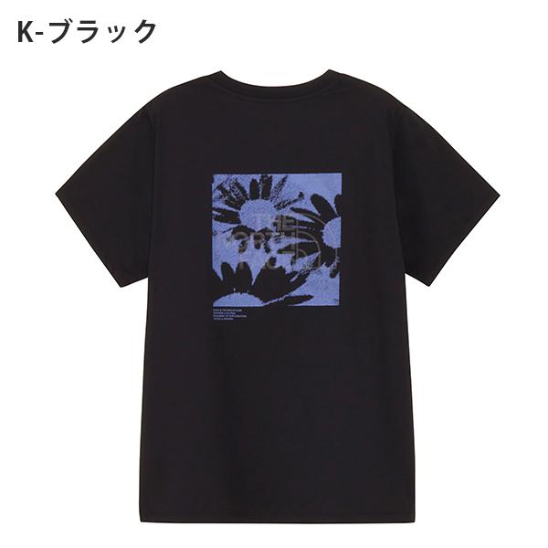 花柄カットワーク 半袖Tシャツ ブラック THE NORTH FACE（ザ ノースフェイス） ネコポス発送！ 2026春夏新作