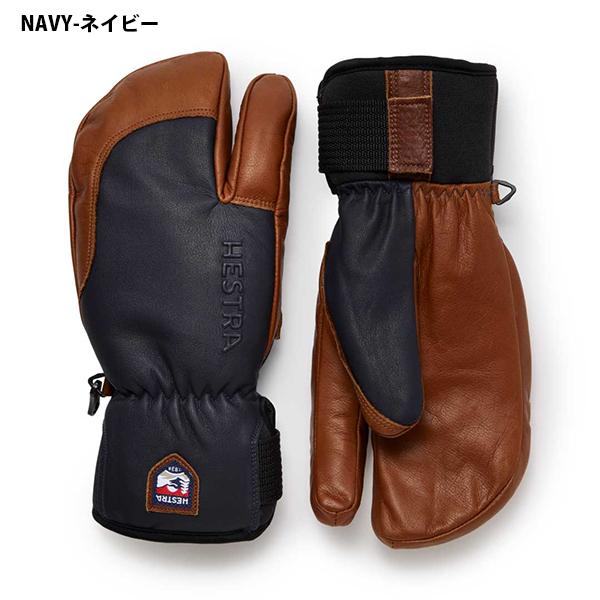 ヘストラ 3フィンガー ブラック ミトングローブ HESTRA レザーミトン ヘストラ Topo 3-Finger MITTEN メンズ