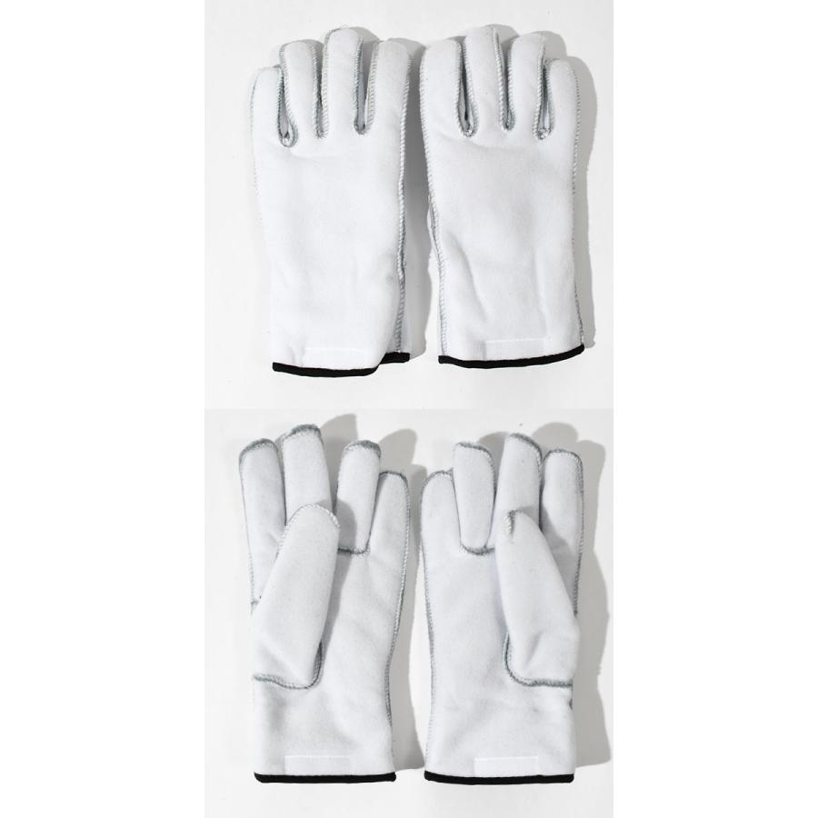 rikumaru へストラレザー ミトングローブ ホワイト HESTRA（ヘストラ） レザーミトン Topo 3-Finger MITTEN メンズ ミトン