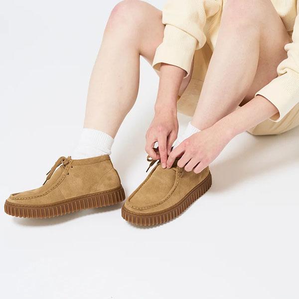 Clarks（クラークス） メンズ 厚底 スニーカー ヒール高3.5cm Clarks