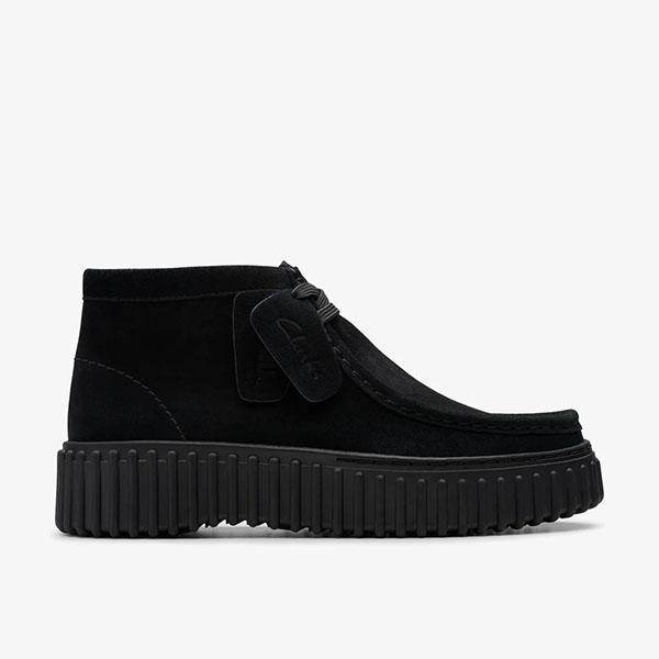 Clarks（クラークス） レディース 厚底 モカシン ブーツ ヒール高4.5cm