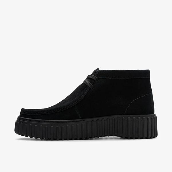 Clarks（クラークス） レディース 厚底 モカシン ブーツ ヒール高4.5cm