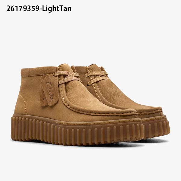 Clarks（クラークス） レディース 厚底 モカシン ブーツ ヒール高4.5cm