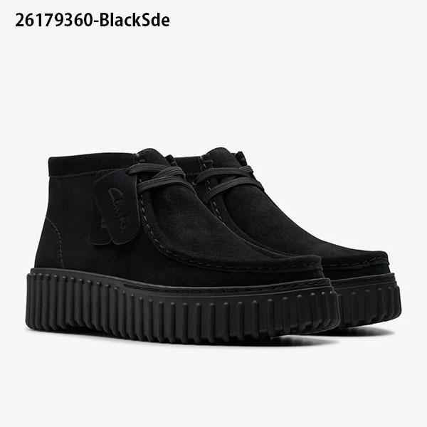 Clarks（クラークス） レディース 厚底 モカシン ブーツ ヒール高4.5cm