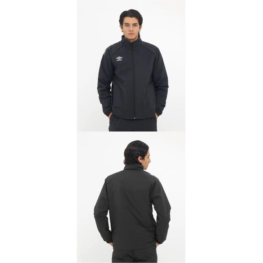 美品■umbro ウィンドブレーカ セットアップ 中綿 ブラック umbro（アンブロ） 中綿 入り ウィンドブレーカー ジャケット メンズ