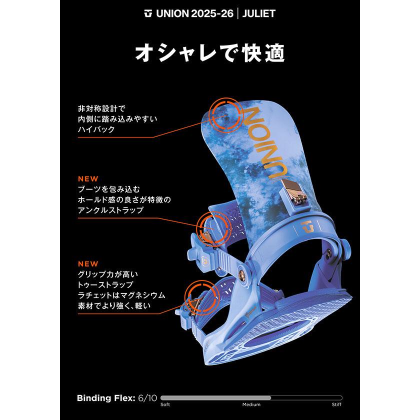 UNION/ユニオン JULIET Mサイズ スノーボードバイン24-25 新品 楽天市場】スノーボード ビンディング 24-25 UNION ユニオン