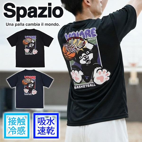 ゆうパケット対応可能！接触冷感 スパッツィオ メンズ レディース 半袖 Tシャツ Volareダンクプラシャツ プラクティスシャツ バスケットボール ウェア VB-0013 | Spazio
