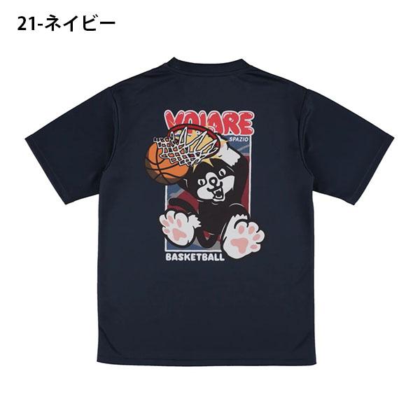 ゆうパケット対応可能！接触冷感 スパッツィオ メンズ レディース 半袖 Tシャツ Volareダンクプラシャツ プラクティスシャツ バスケットボール ウェア VB-0013 | Spazio | 02