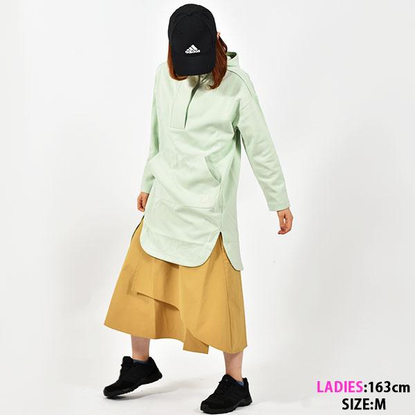 新品 アディダス セットアップ ベージュ インナー付き ハイウエスト スカート adidas（アディダス） 半額 50%off レディース パーカー ロング