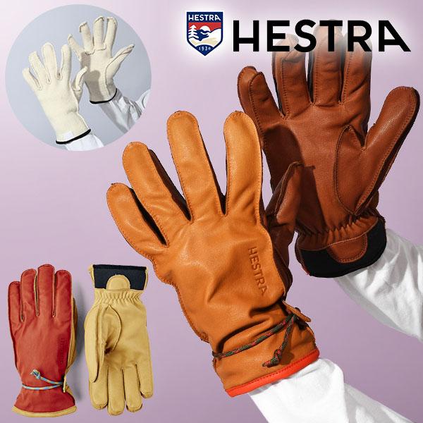 HESTRA（ヘストラ） レザーグローブ Wakayama メンズ 五指 本革 天然