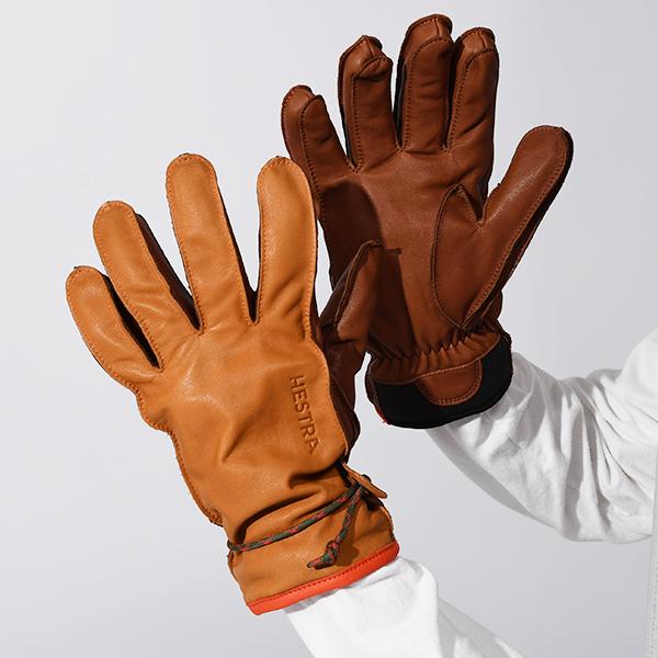 HESTRA（ヘストラ） レザーグローブ Wakayama メンズ 五指 本革 天然