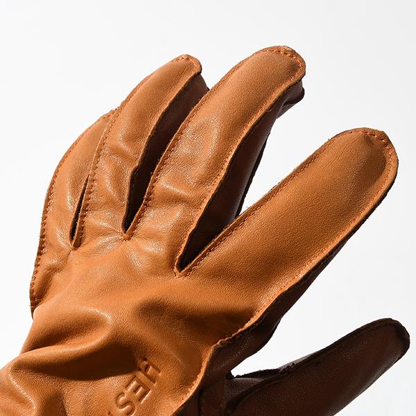 HESTRA（ヘストラ） レザーグローブ Wakayama メンズ 五指 本革 天然