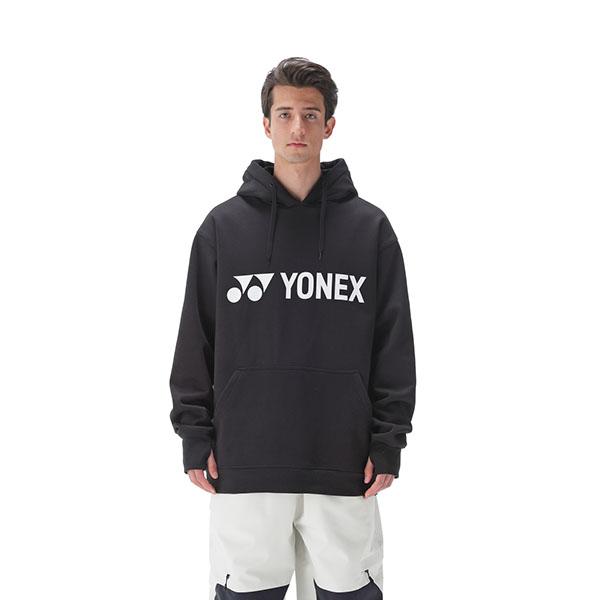 ［新品］YONEX フード付きパーカー L ブラック YONEX（ヨネックス） 長袖 パーカー 裏起毛 メンズ レディース