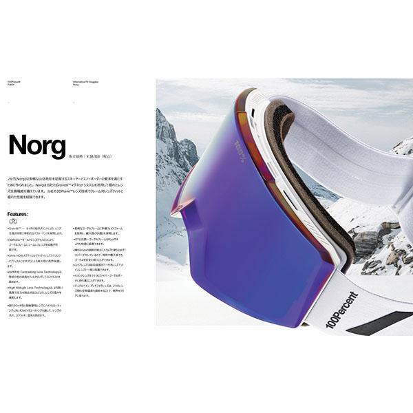 ラスト1点 スノーゴーグル 100% ワンハンドレッドパーセント NORG ノルグ アジアンフィット スノボ スノーボード スキー ゴーグル ギア 25-26冬新作 20%offの画像