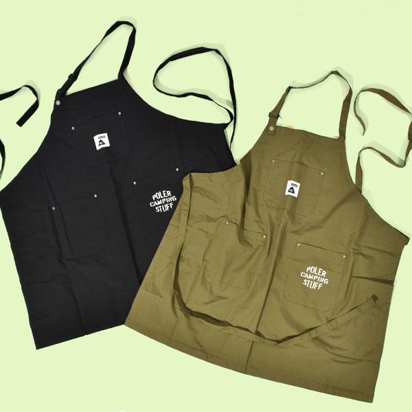 ラスト1  POLeR ポーラー メンズ BBQエプロン Quilt Fabric 2WAY BBQ APRON バーベキュー 防寒 アウトドア キャンプ レディース 25%offの画像