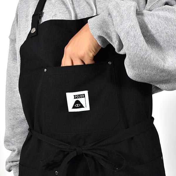 ラスト1  POLeR ポーラー メンズ BBQエプロン Quilt Fabric 2WAY BBQ APRON バーベキュー 防寒 アウトドア キャンプ レディース 25%offの画像