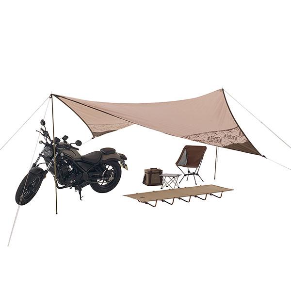 ロゴス LOGOS アウトドア LOGOS LAND ツーリングタープ タープ ツーリング キャンプ ソロキャンプ 難燃 日よけ  71902010 LOGOS（ロゴス） LOGOS LAND ツーリングタープ UVカット 防水 ウィング