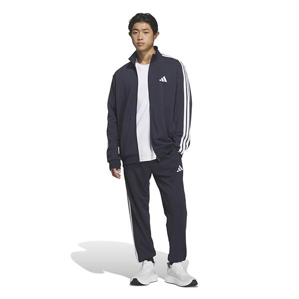 adidas（アディダス） メンズ 裾リブ レギュラーフィット ジャージ 下