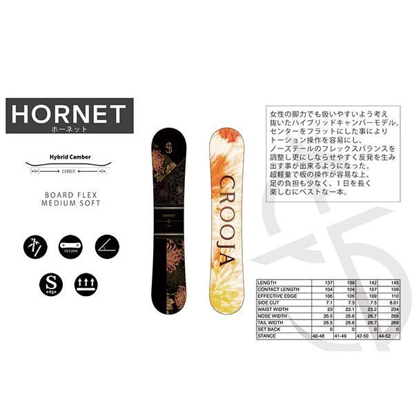 スノーボード 板 CROOJA クロージャ HONET ホーネット レディース 