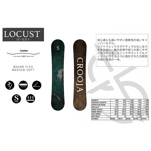 CLOOJ LOCUST スノーボード ブラック/ホワイト CLOOJ LOCUST スノーボード ブラック/ホワイト CLOOJ LOCUST