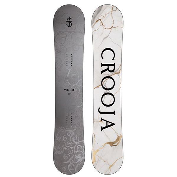 WORM スノーボード 152cm ホワイト スノーボード 板 CROOJA クロージャ WORM ワーム レディース