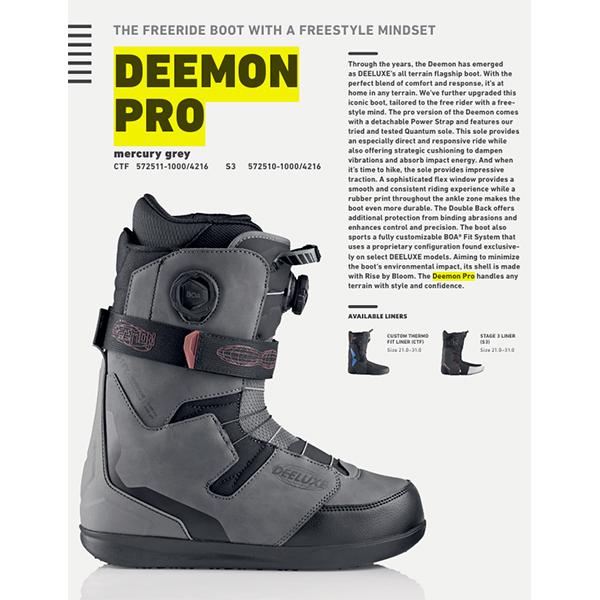 DEELUXE ディーラックス スノーボード ブーツ DEEMON PRO S4