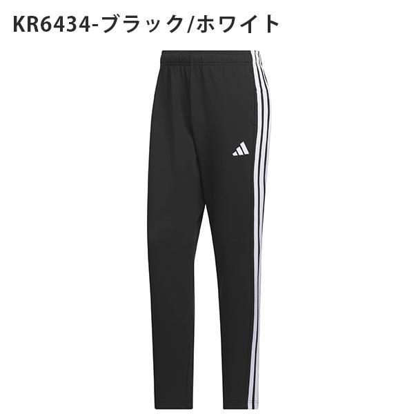 adidas トラックパンツ ブラック/ホワイト adidas（アディダス） メンズ レギュラーフィット ジャージ 下 adidas