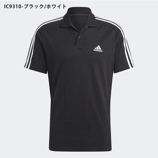 アディダス 半袖 ポロシャツ adidas メンズ レディース M ESS 3S ポロシャツ ワンポイント ロゴ カジュアル ウェア 3本ライン 2023春新作 ECR20｜elephantsports｜02