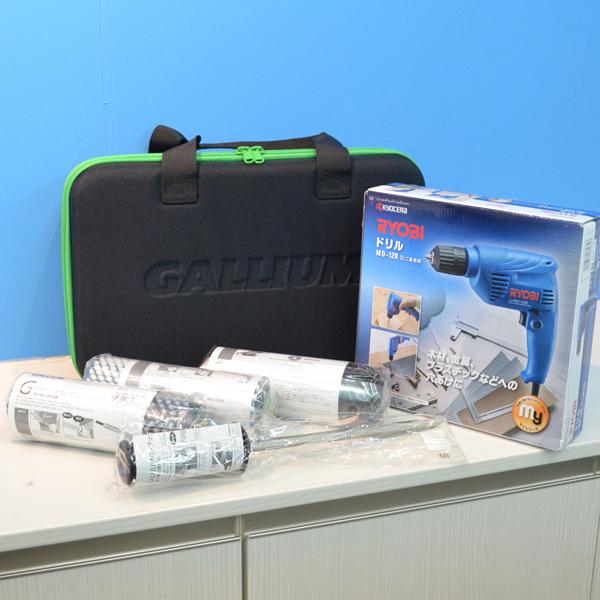 GALLIUM ガリウム スノボ アイロン・ロトブラシ（ハンドル付き）等セット GALLIUM（ガリウム） ロトブラシ＆ドリルセット ケース付き セミハード