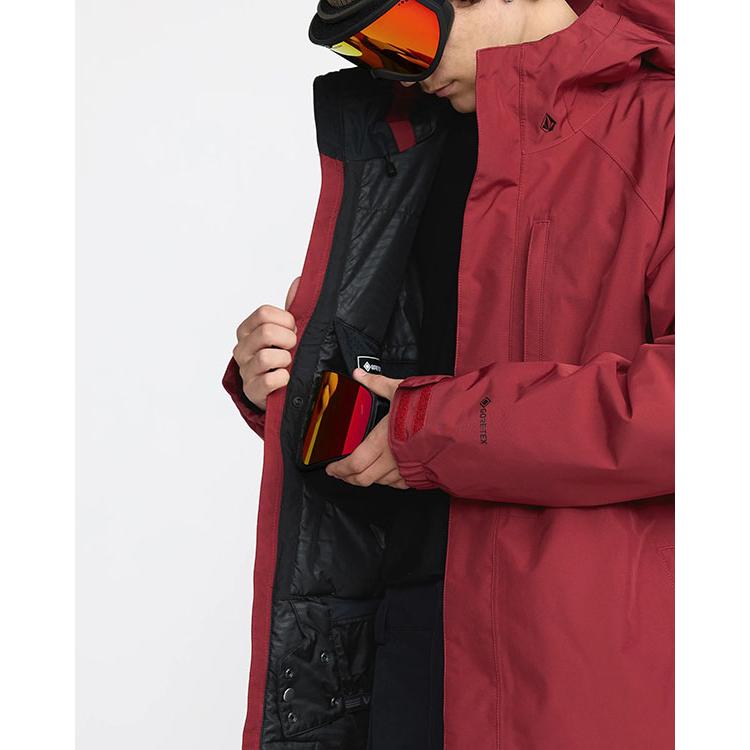 スノーボードウェア VOLCOM ボルコム DUA INS GORE-TEX JACKET ゴアテックス BURNT RED メンズ ジャケット スノボ 2025-2026冬新作 25%off_8