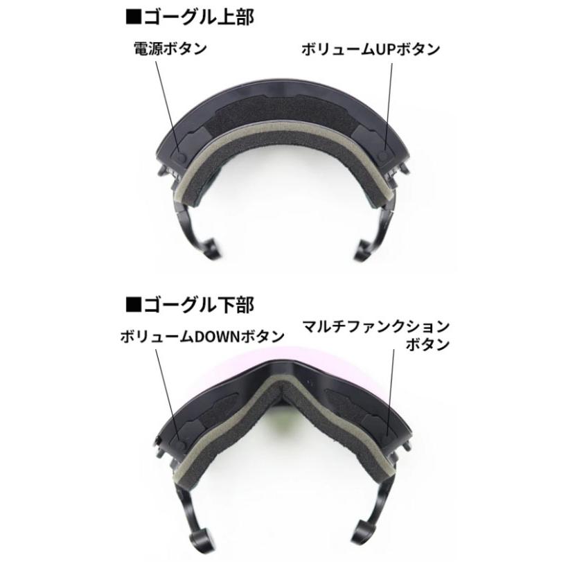 仲間と会話できる ゴーグル bone ビーワン 骨伝導 イヤホン付き