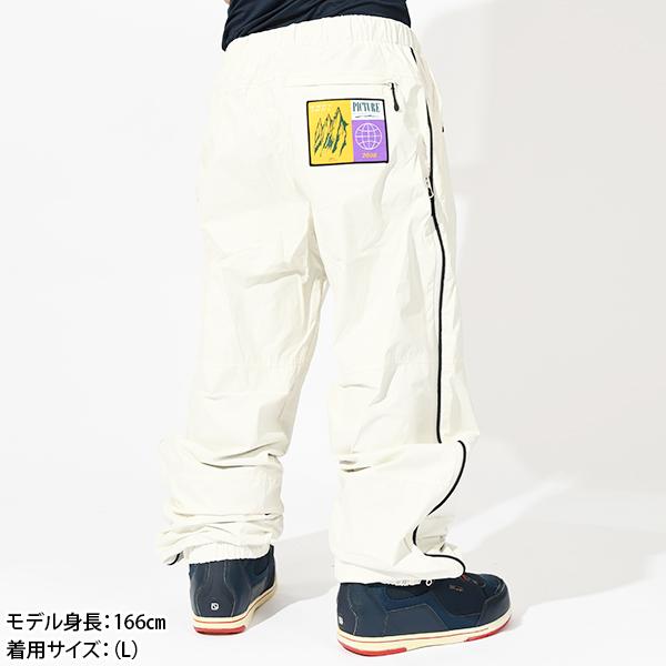 ラスト1着 Mサイズ 35%off スノーボードウェア ピクチャー PICTURE HUN PANTS ホワイト系 パンツ メンズ ボトムス スノボの画像