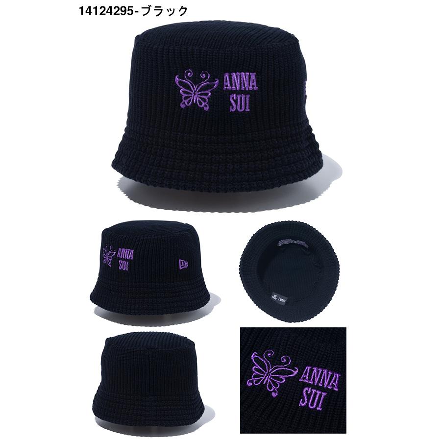 ニューエラ ハット レディース NEW ERA KNIT BUCKET ANNA SUI アナスイ コラボ ニット バケットハット 帽子 キャップ CAP 14124295 14124294 2024春夏新作｜elephantsports｜02