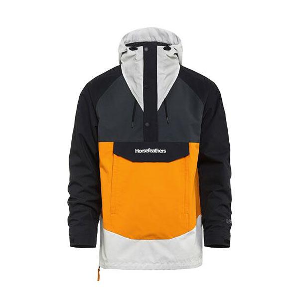 Lサイズのみ スノーボードウェア HORSEFEATHERS フォースフェザース ブラック イエロー SPENCER JACKET メンズ アノラック ジャケット スノボの画像
