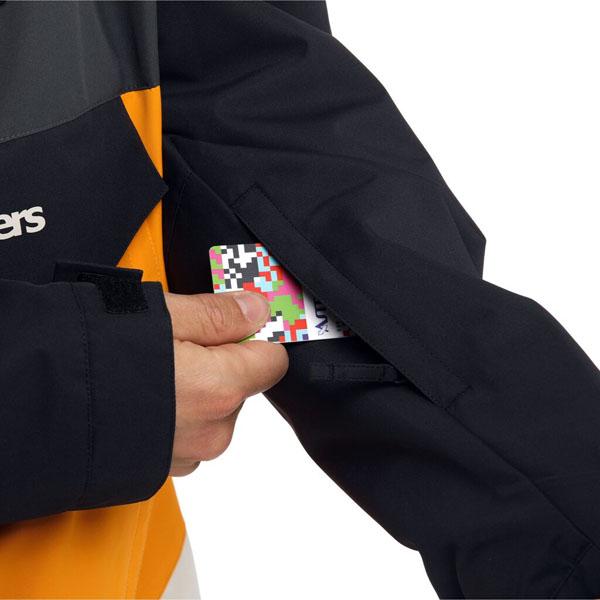 Lサイズのみ スノーボードウェア HORSEFEATHERS フォースフェザース ブラック イエロー SPENCER JACKET メンズ アノラック ジャケット スノボの画像