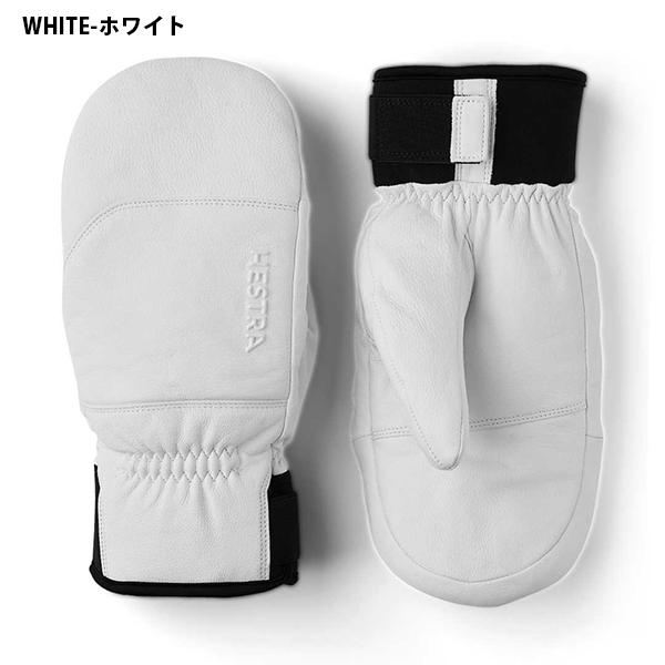 Hestra へストラレザー ミトングローブ ホワイト サイズ8レザーミトン