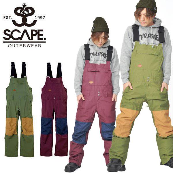 値下げSCAPE OVERALL PANTSスノーボード ウェアレディース SCAPE（エスケープ） Mサイズ のみ 45%off スノーボードウェア OVERALL