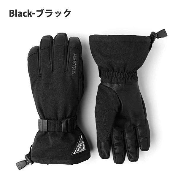 レザーグローブ HESTRA ヘストラ Powder Gauntlet メンズ 五指 本革 天然皮革 スノボ スノーボード スキー 10%off_1