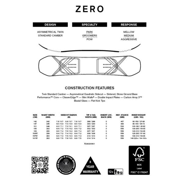 RIDE（ライド） 半額以上 60%off RIDE ZERO ゼロ スノーボード スノボ