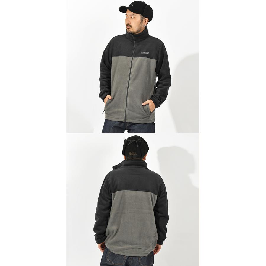 コロンビア Columbia フリースジャケット 長袖 フード カーキ XL Columbia（コロンビア） フリース ジャケット メンズ スティーンズ