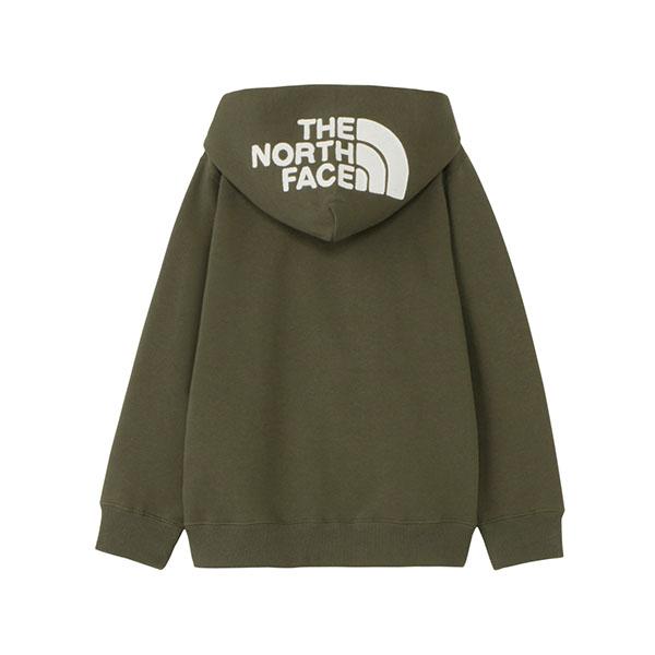 ノースフェイス キッズ 裏起毛 スウェット パーカー 子供 THE NORTH FACE リアビュー フルジップ フーディー フードロゴ NTJ62261｜elephantsports｜06