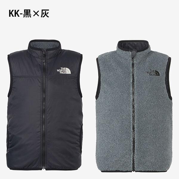 ノースフェイス キッズ リバーシブル 毛足の長い モコモコ フリース ベスト 子供 THE NORTH FACE コージー ジャケット NYJ82445の画像