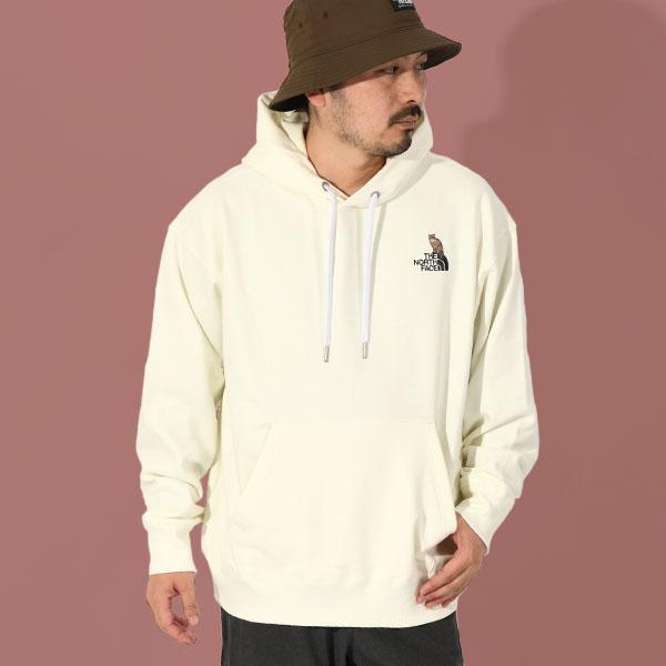 ヤマネコ刺繍 ノースフェイス 裏毛 スウェット パーカー メンズ レディース THE NORTH FACE フーディー プルオーバー 山猫 NT12535 2025春夏新作 | THE NORTH FACE | 19