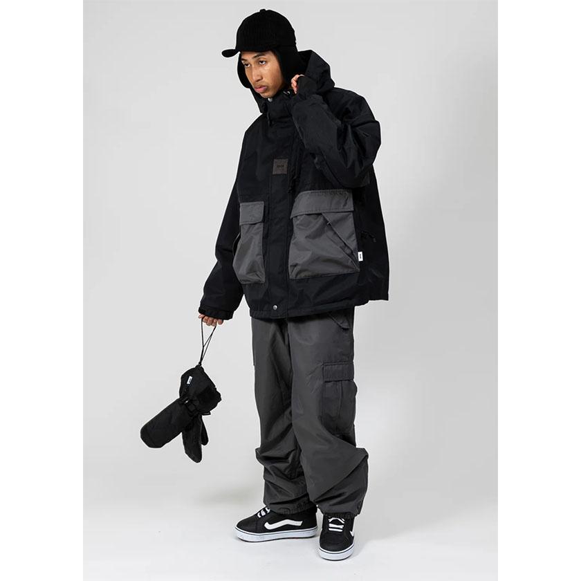 UNFRM ユニフォーム スノーボード 上下セット ジャケット、パンツ S UNFRM ユニフォーム JK 2WAY MIL SNOW MOUNTAIN AW-0132 スノーボード