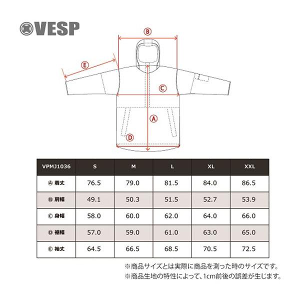 VESP ベスプ　コーチジャケット　バックプリント　白　スノーボード　Ｌサイズ べスプ ジャケット VESP Nylon Blouson Jacket VPMJ1075 25-26