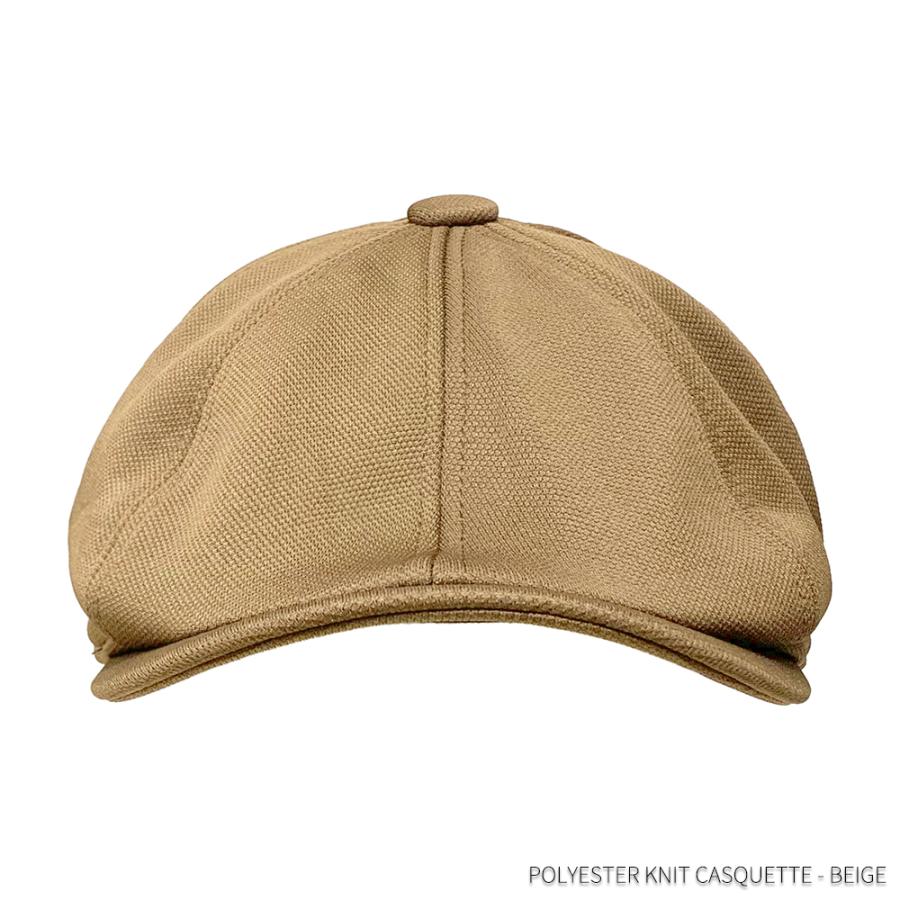ネコポス対応 ポリエステル ニット キャスケット - ベージュ Casquette